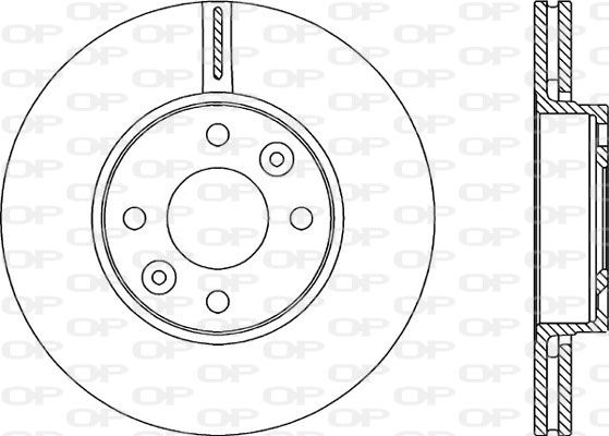 OPEN PARTS Тормозной диск BDA1985.20